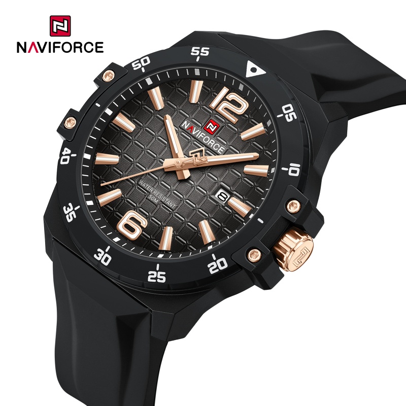 New Style NAVIFORCE Men's Fash - đánh giá và giá Silicone Sport Band