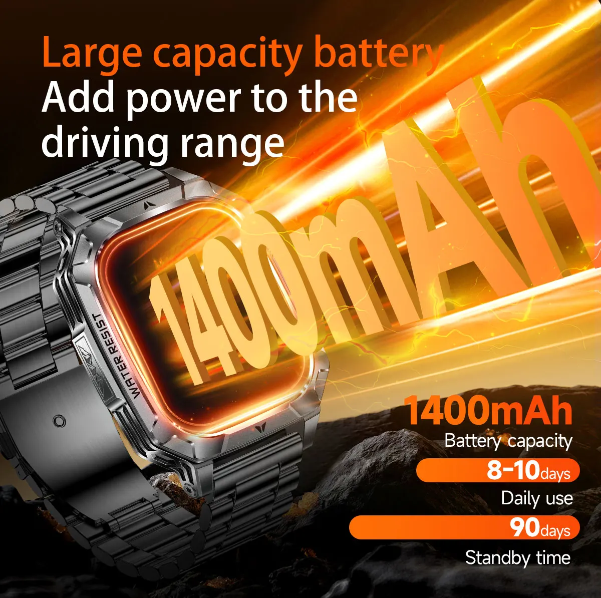 2026 New Built-in 1400mAh Supe - đánh giá và giá Smartwatch Watches For Men With Gps