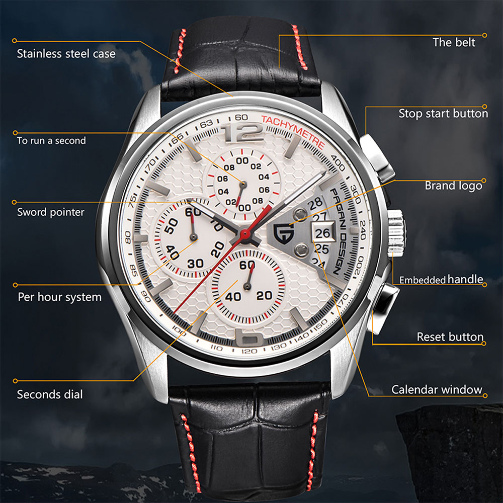 PAGANI DESIGN New PD-3306 Chro - đánh giá và giá Anti-Magnetic Watch