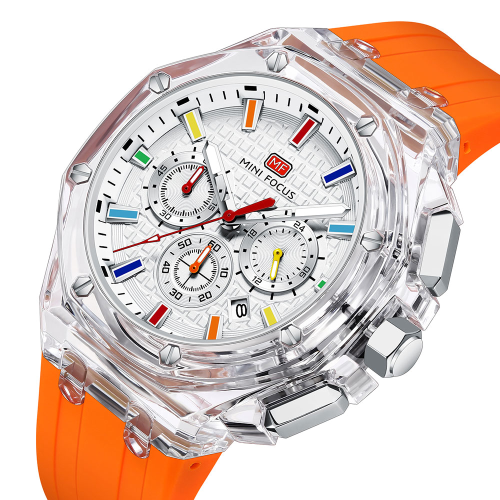 MINI FOCUS Men's Sports Quartz - đánh giá và giá Silicone Sport Band