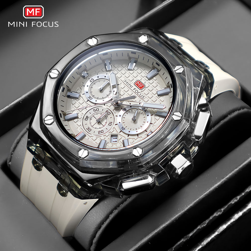 MINI FOCUS Men's Sports Quartz - đánh giá và giá Silicone Sport Band