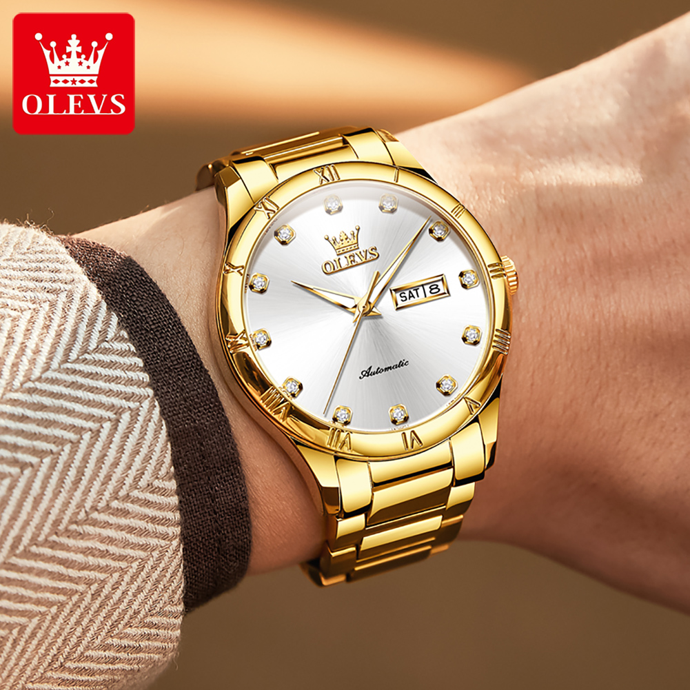 OLEVS Men's Watches Luxury Cas - đánh giá và giá Anti-Magnetic Watch