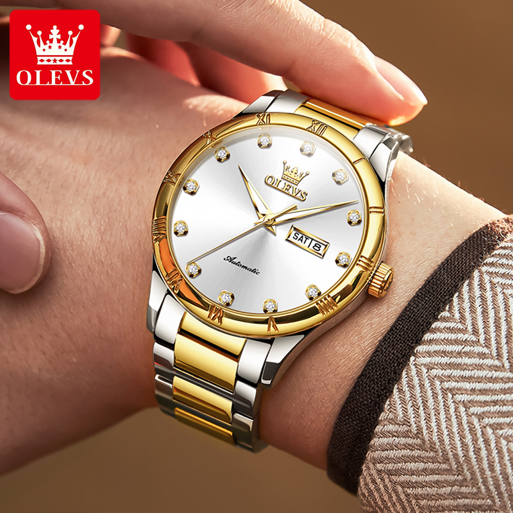 OLEVS Men's Watches Luxury Cas - đánh giá và giá Anti-Magnetic Watch