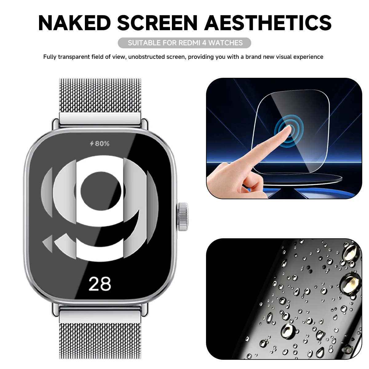 Tempered Glass for Xiaomi Redm - đánh giá và giá Smart Watch Screen Protector