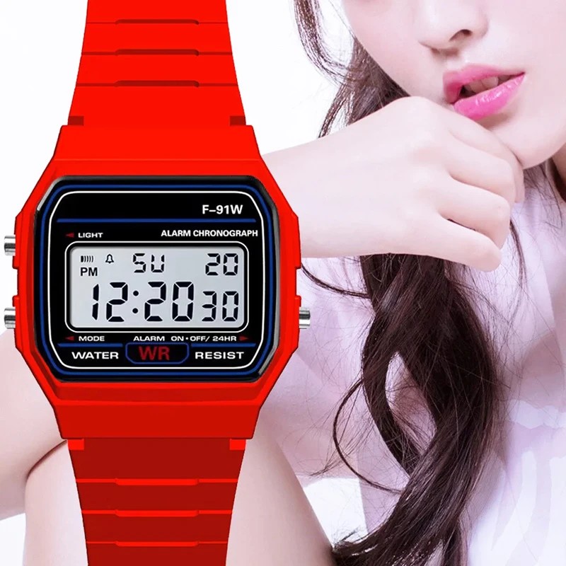 Sport LED Digital Watches for  - đánh giá và giá Silicone Sport Band