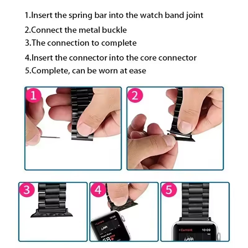 Watchband Connector for Apple  - đánh giá và giá Apple Watch Band