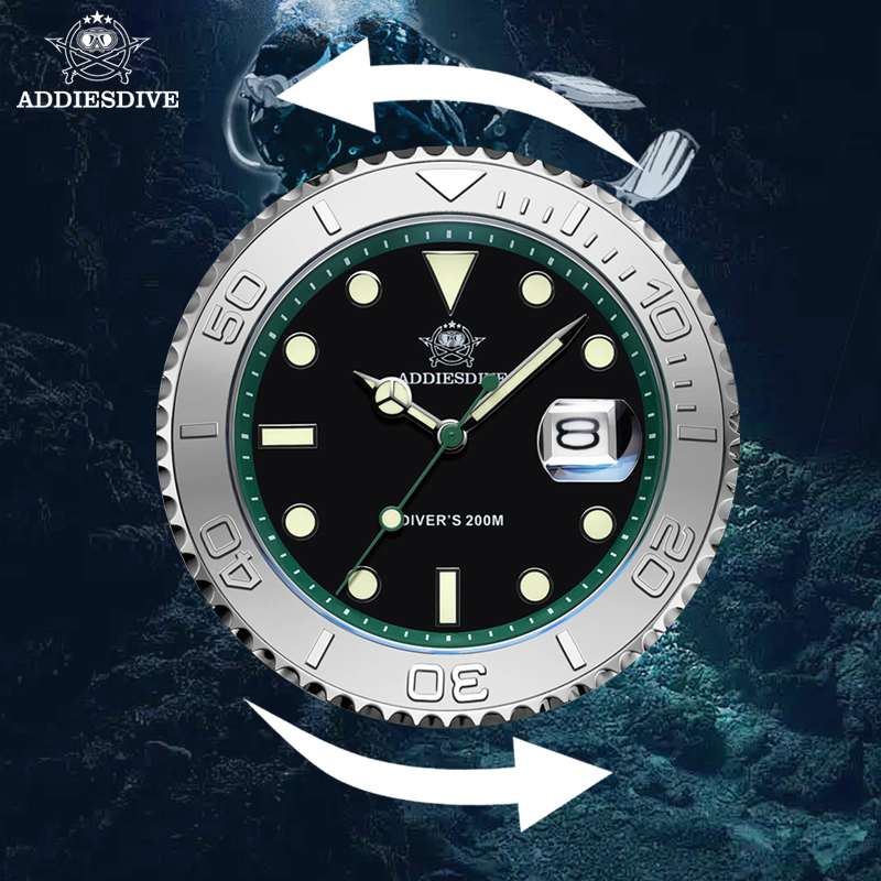ADDIESDIVE Men's Dive Watch 20 - đánh giá và giá Rolex Watch Submariner